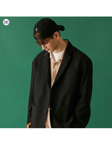 [預購] 韓國直送 COVERNAT COMFORT SINGLE JACKET (BLACK) 寬版西裝外套夾克