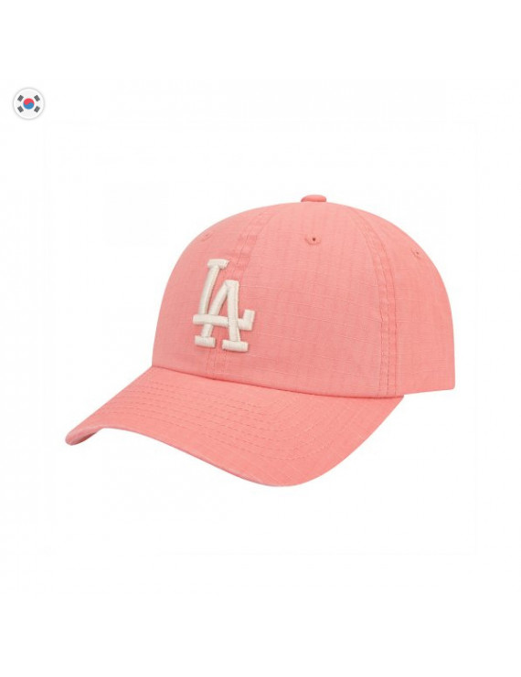[預購] 韓國直送 MLB RIPSTOP UNSTRUCTURED BALL CAP LA (PINK) 棒球帽